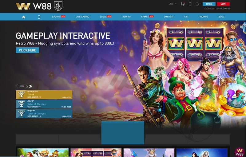 W88 bookmaker gives money for super attractive experience