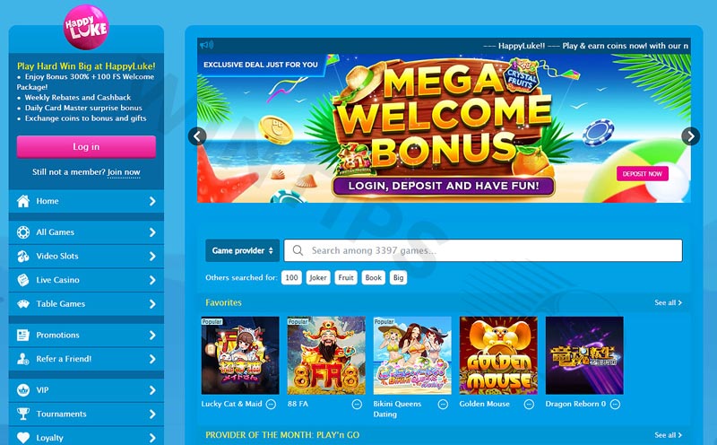 HappyLuke betting web gives away free money high bonuses