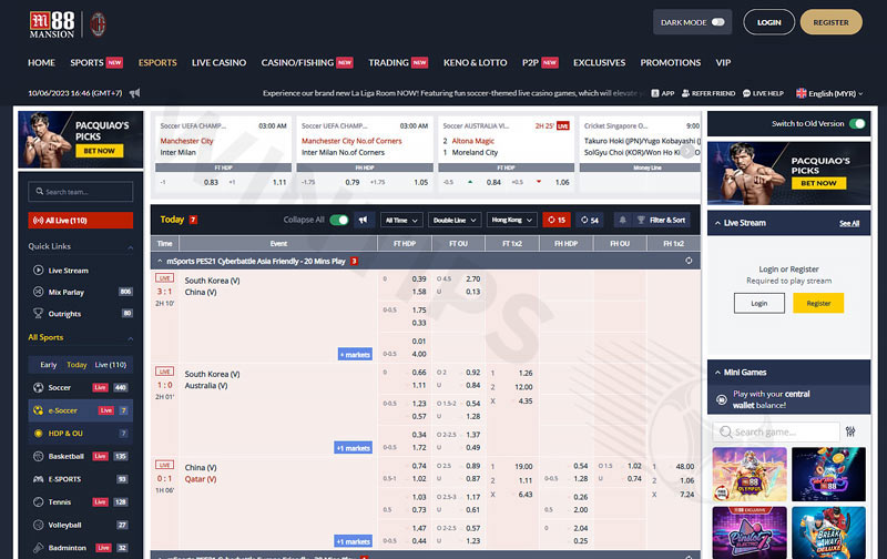 M88 Online Betting World