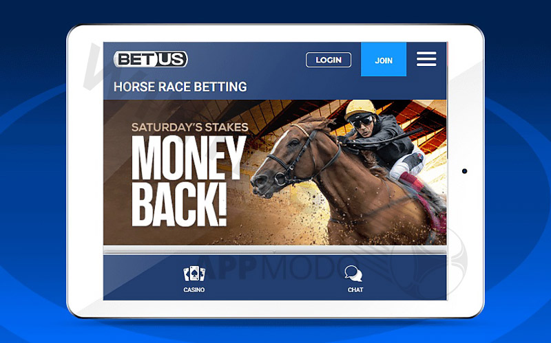 Sign up for a BetUS account right on the mobile app