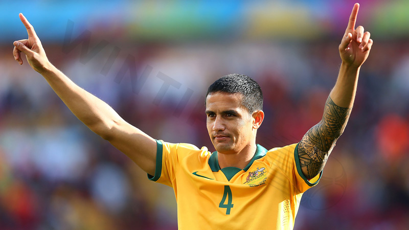 Cahill is the first player to score for Australia at a World Cup