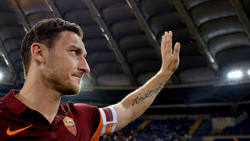 F. Totti is the living legend associated with the name of AS Roma