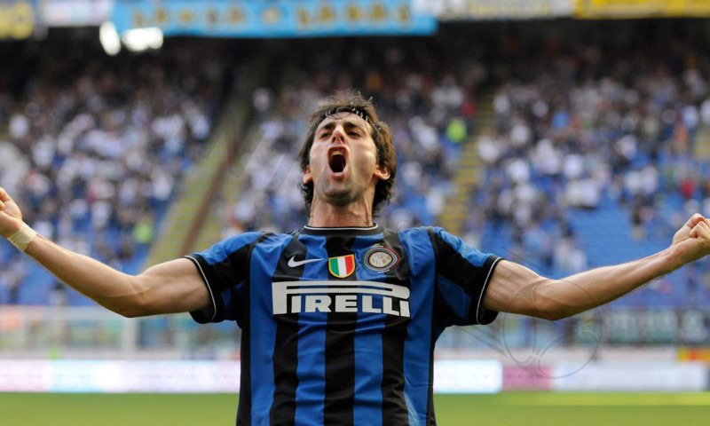 Top striker in the world Diego Milito