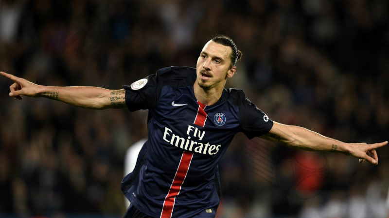 Striker Zlatan Ibrahimovic