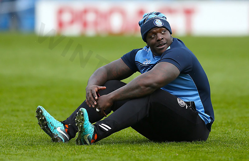 Adebayo playing for Wimbledon A.F.C