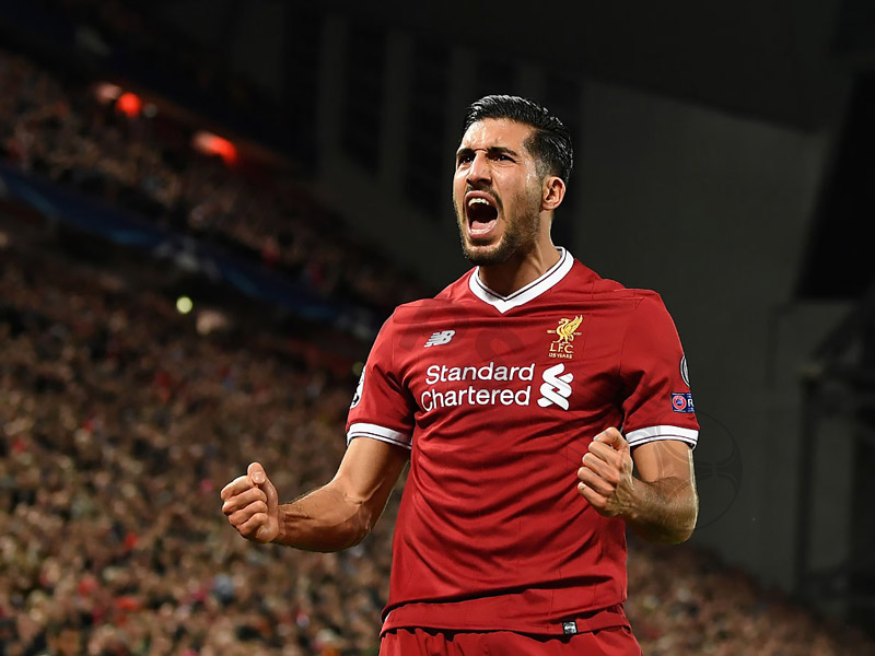 An extremely handsome German player in a Liverpool shirt - Emre Can