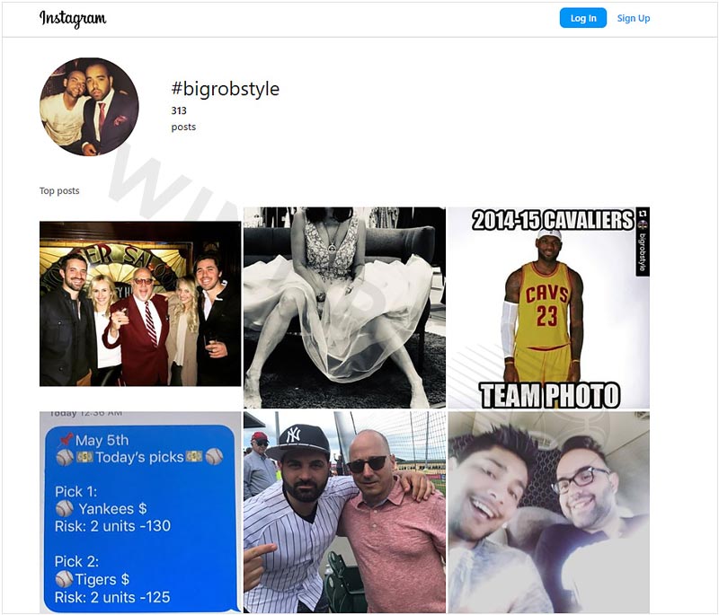 An online IG sports account in the USA - @BigRobStyle