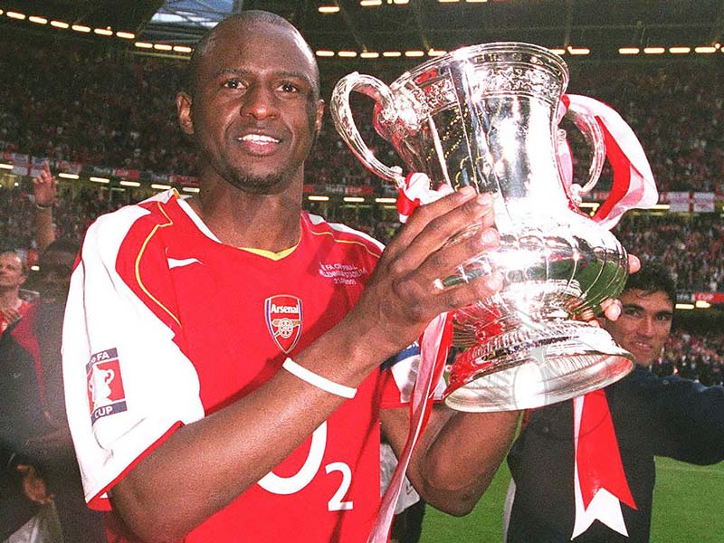 Vieira is an absolute force as an Arsenal player