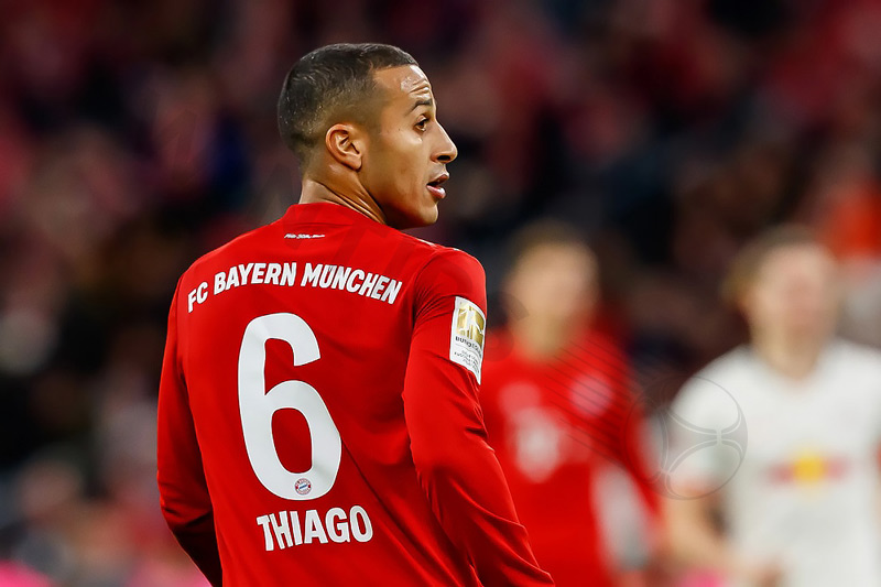 From Bayenr to Liverpool, Thiago Alcantara always wears the number 6 shirt