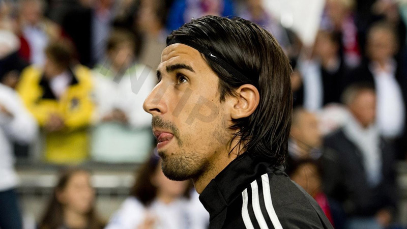 German midfielder Sami Khedira always comes out with a headband on his head