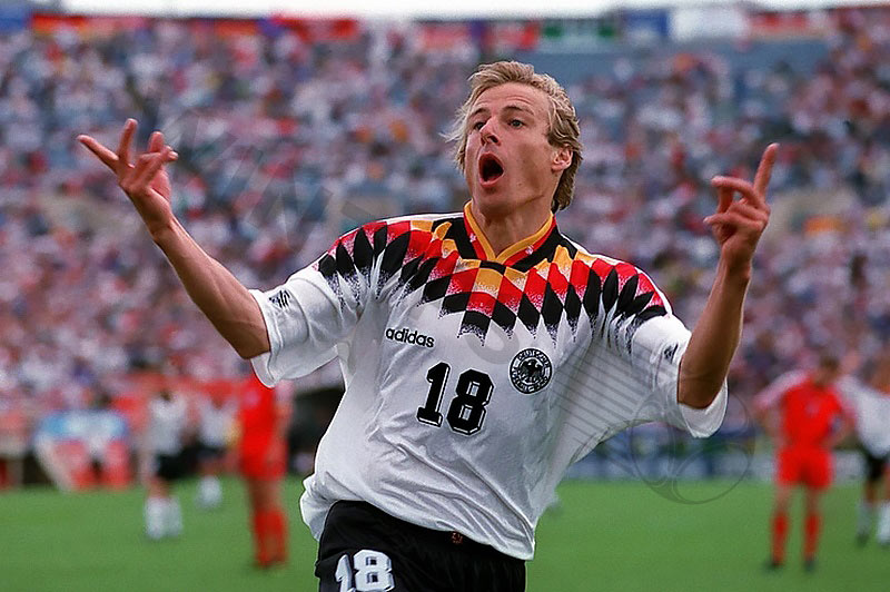 J. Klinsmann is a famous German player who wears the number 18 shirt