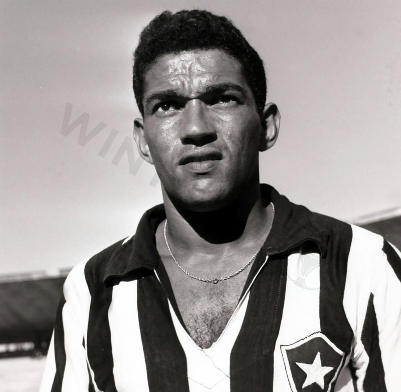 Brazilian football legends in their heyday – Garrincha