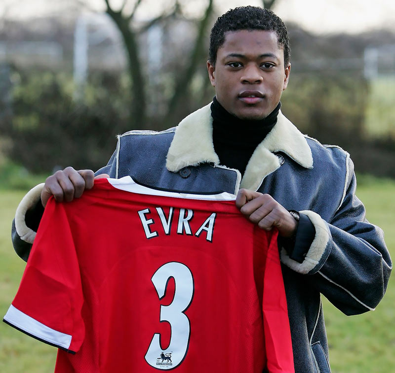 Full-back Patrice Evra for Man Utd