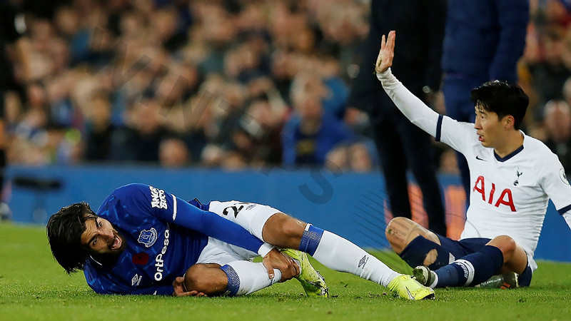 Son Hueng Min made Andre Gomes almost break his legs