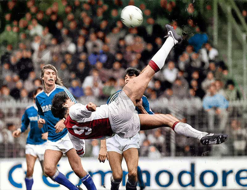 The legendary Marco van Basten also got himself the goal of his life