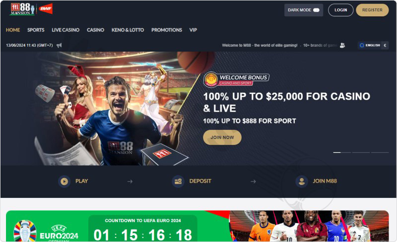 M88 - Sport betting sites Latvia is the safest