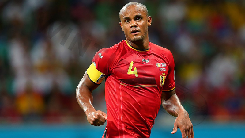 Kompany is both the captain of Belgium and Man City