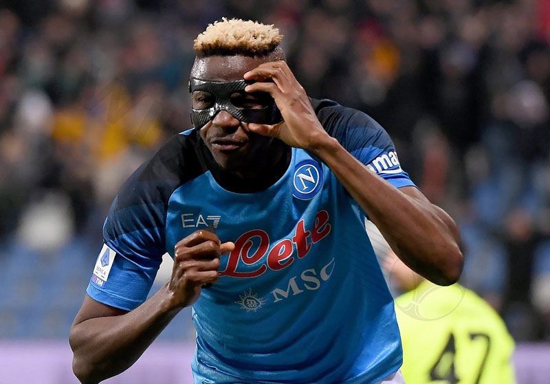 Striker Victor Osimhen helped Napoli win the Serie A title in the 22/23 season