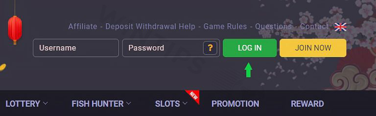 Click the green Sign in box