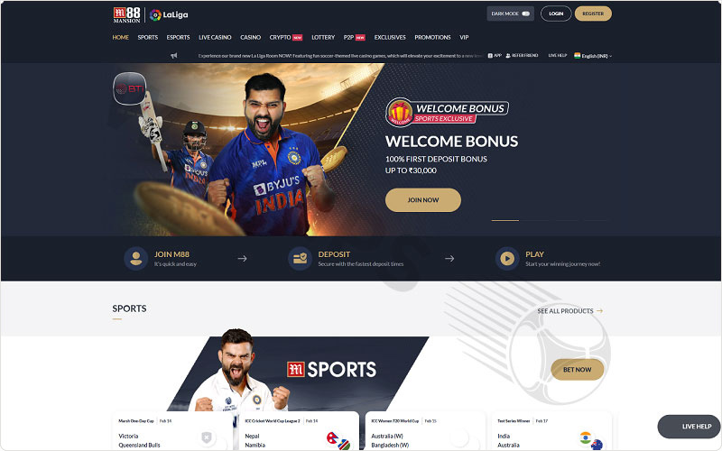 M88 - Malaysia betting site