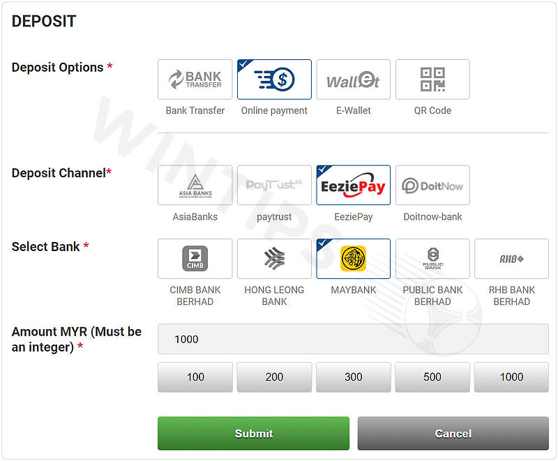 Top up CMD368 with EeziePay