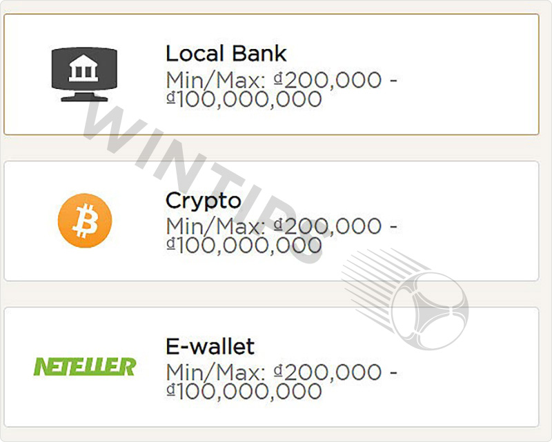 Withdrawal method at Live Casino House