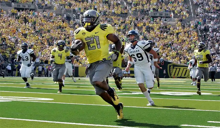 LaMichael James, star running back of the Oregon Ducks