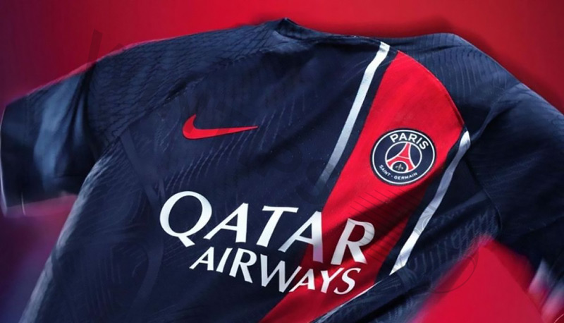 Shirt of the defending Ligue 1 champions Paris Saint-Germain (PSG)