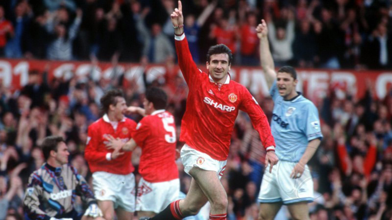 Eric Cantona is a factor in helping Manchester United win 4 Premier League titles