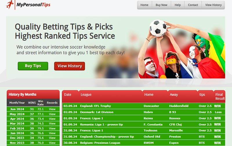 Mypersonaltips.com - The most prestigious European football tips 