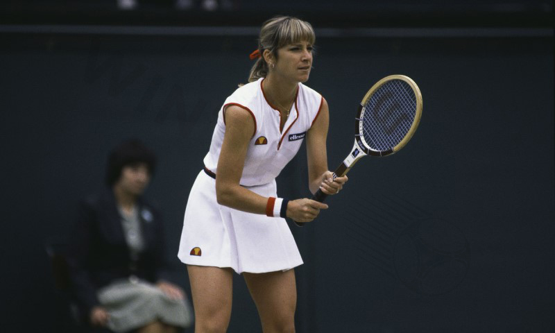 Chris Evert is one of the best female tennis players in the world