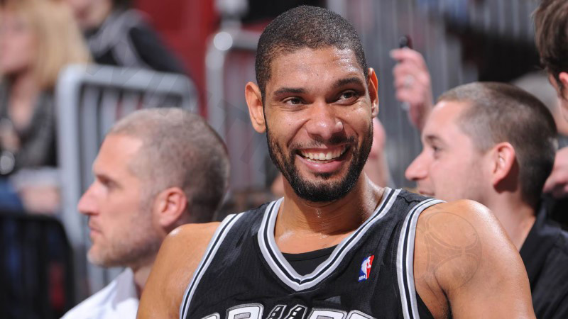 Tim Duncan is a calm and reliable person on the football field