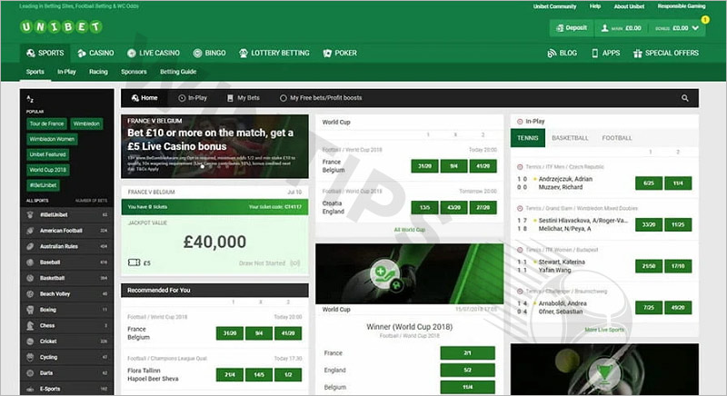 Unibet - Betting sites in iran