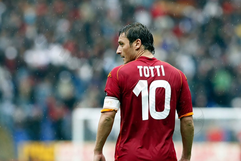 The exemplary captain of AS Roma - F. Totti