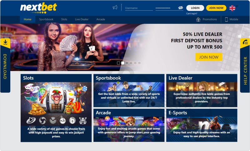 NextBet - Betting website with many attractive promotions