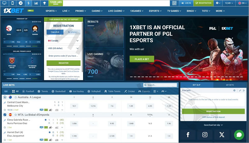 1xbet - Betting sites Kazakhstan