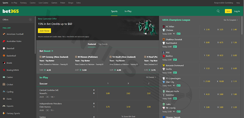 Bet365 - Betting sites Kazakhstan