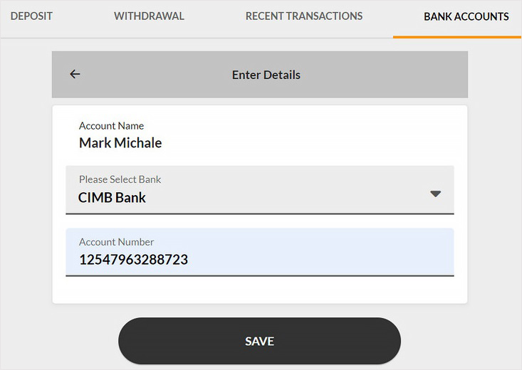 Local bank transfer at 188Bet