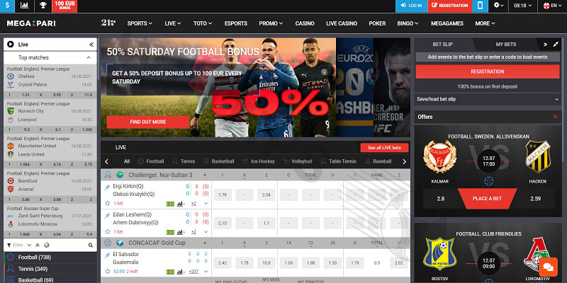 MegaPari - Estonia betting sites