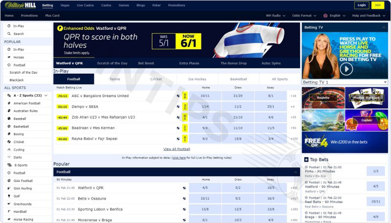 William Hill - Spain betting sites are safe for new players