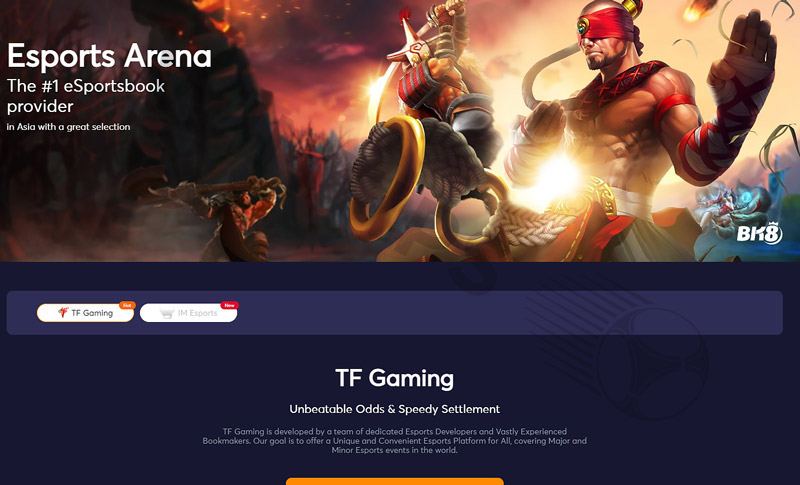 BK8 – Asia’s leading Esports betting website