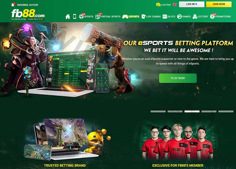 FB88 – Reputable online Esports betting site gives 100% registration bonus