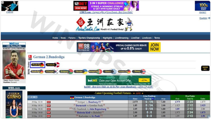 Long-standing football betting forum Asianbookie