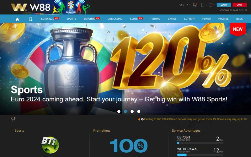 W88 Bookmaker Esports Betting